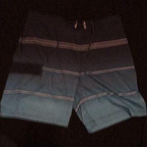 Blue shade swim trunks